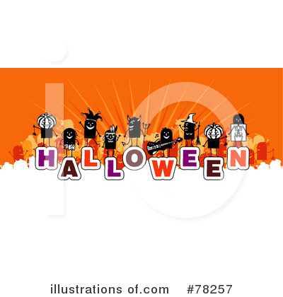 Royalty-Free (RF) Halloween Clipart Illustration by NL shop - Stock Sample #78257