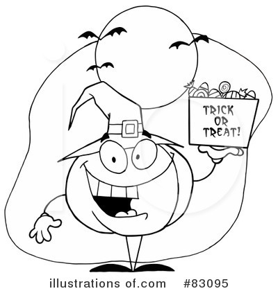 Royalty-Free (RF) Halloween Clipart Illustration by Hit Toon - Stock Sample #83095