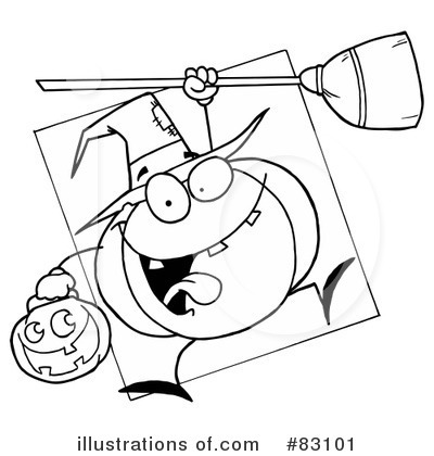 Royalty-Free (RF) Halloween Clipart Illustration by Hit Toon - Stock Sample #83101