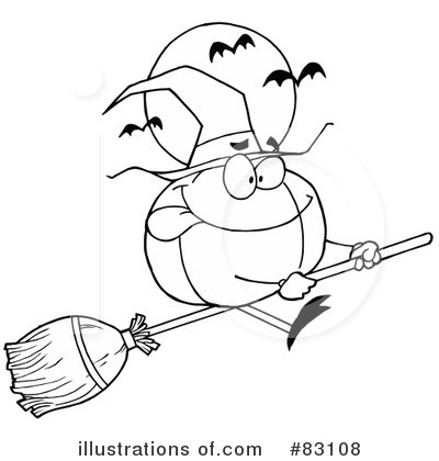 Royalty-Free (RF) Halloween Clipart Illustration by Hit Toon - Stock Sample #83108