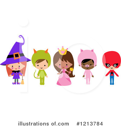 Royalty-Free (RF) Halloween Costume Clipart Illustration by peachidesigns - Stock Sample #1213784