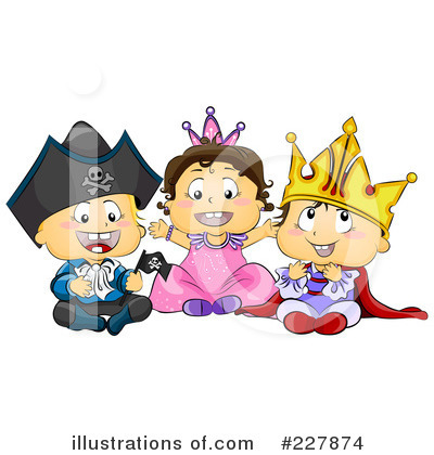 Royalty-Free (RF) Halloween Costume Clipart Illustration by BNP Design Studio - Stock Sample #227874