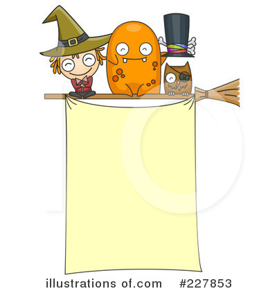 Royalty-Free (RF) Halloween Frame Clipart Illustration by BNP Design Studio - Stock Sample #227853