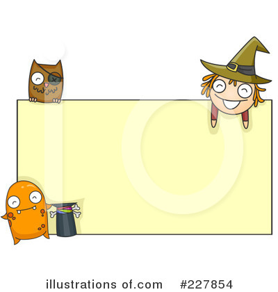 Royalty-Free (RF) Halloween Frame Clipart Illustration by BNP Design Studio - Stock Sample #227854