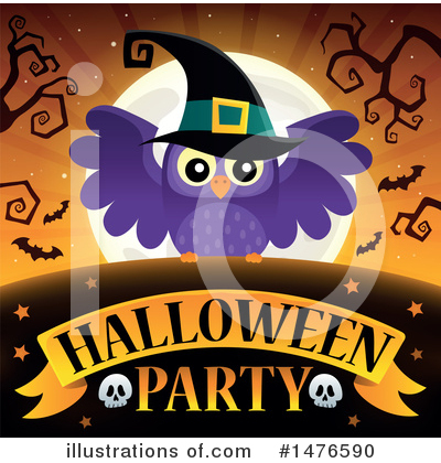 Royalty-Free (RF) Halloween Party Clipart Illustration by visekart - Stock Sample #1476590