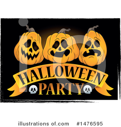 Royalty-Free (RF) Halloween Party Clipart Illustration by visekart - Stock Sample #1476595