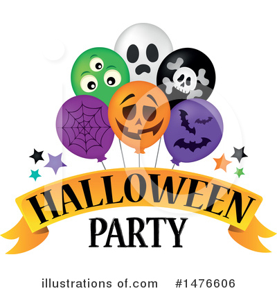 Royalty-Free (RF) Halloween Party Clipart Illustration by visekart - Stock Sample #1476606