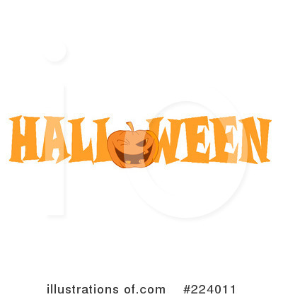 Royalty-Free (RF) Halloween Pumpkin Clipart Illustration by Hit Toon - Stock Sample #224011