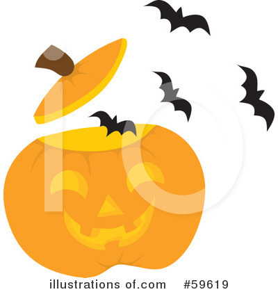 Royalty-Free (RF) Halloween Pumpkin Clipart Illustration by Rosie Piter - Stock Sample #59619