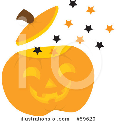 Royalty-Free (RF) Halloween Pumpkin Clipart Illustration by Rosie Piter - Stock Sample #59620