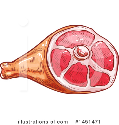 Royalty-Free (RF) Ham Clipart Illustration by Vector Tradition SM - Stock Sample #1451471