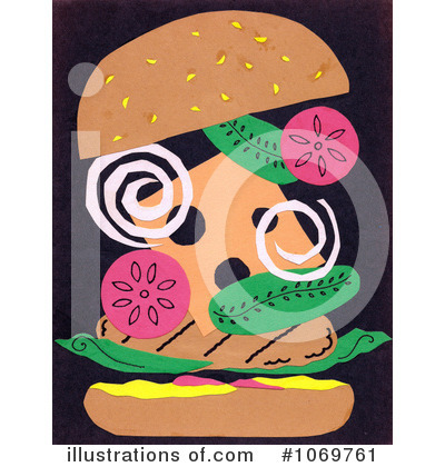 Royalty-Free (RF) Hamburger Clipart Illustration by LoopyLand - Stock Sample #1069761