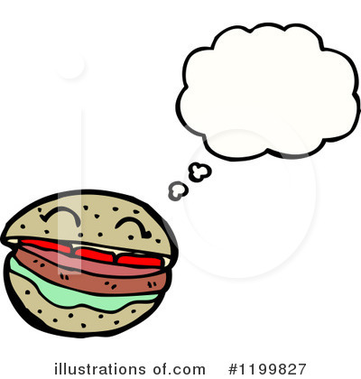 Royalty-Free (RF) Hamburger Clipart Illustration by lineartestpilot - Stock Sample #1199827