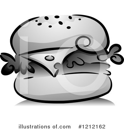 Royalty-Free (RF) Hamburger Clipart Illustration by BNP Design Studio - Stock Sample #1212162