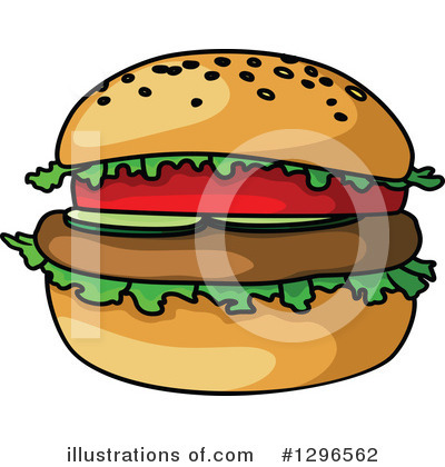 Royalty-Free (RF) Hamburger Clipart Illustration by Vector Tradition SM - Stock Sample #1296562