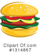 Hamburger Clipart #1314867 by Vector Tradition SM