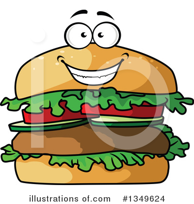 Royalty-Free (RF) Hamburger Clipart Illustration by Vector Tradition SM - Stock Sample #1349624