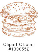 Hamburger Clipart #1390552 by Vector Tradition SM