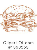 Hamburger Clipart #1390553 by Vector Tradition SM