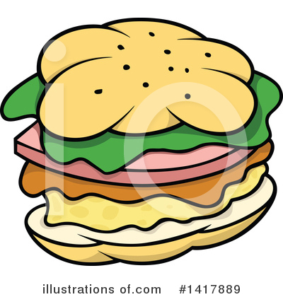 Royalty-Free (RF) Hamburger Clipart Illustration by dero - Stock Sample #1417889