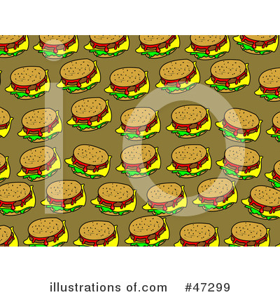 Royalty-Free (RF) Hamburger Clipart Illustration by Prawny - Stock Sample #47299