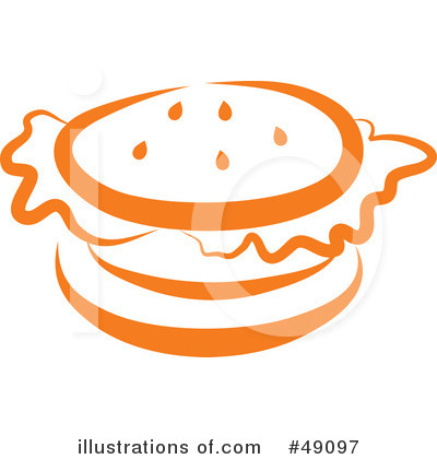 Royalty-Free (RF) Hamburger Clipart Illustration by Prawny - Stock Sample #49097