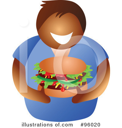 Royalty-Free (RF) Hamburger Clipart Illustration by Prawny - Stock Sample #96020