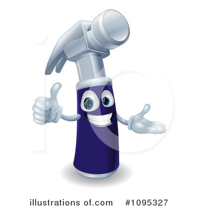 Royalty-Free (RF) Hammer Clipart Illustration by AtStockIllustration - Stock Sample #1095327