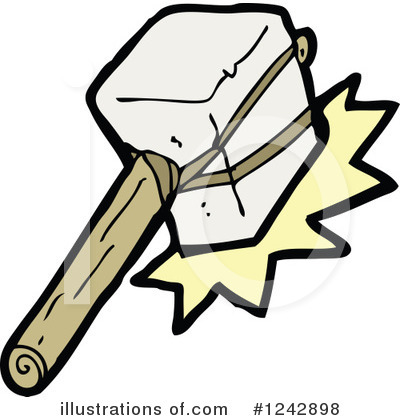 Primitive Hammer Clipart #1242898 by lineartestpilot