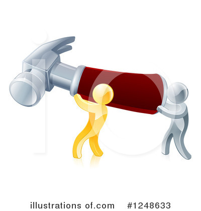 Royalty-Free (RF) Hammer Clipart Illustration by AtStockIllustration - Stock Sample #1248633