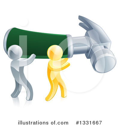 Royalty-Free (RF) Hammer Clipart Illustration by AtStockIllustration - Stock Sample #1331667