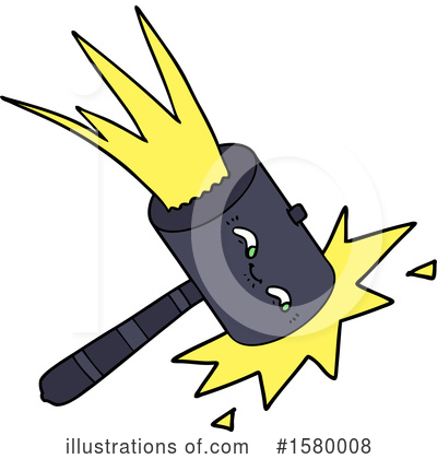 Royalty-Free (RF) Hammer Clipart Illustration by lineartestpilot - Stock Sample #1580008