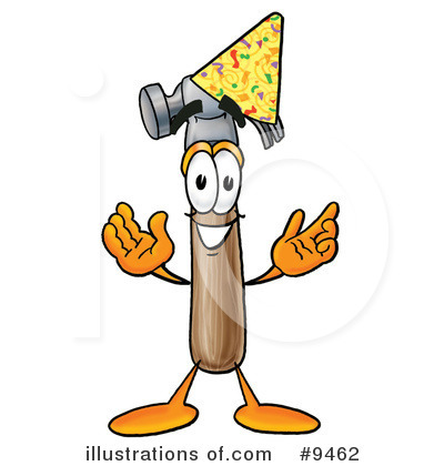 Royalty-Free (RF) Hammer Clipart Illustration by Mascot Junction - Stock Sample #9462