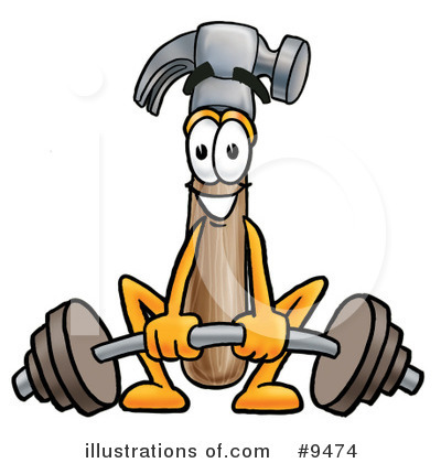 Royalty-Free (RF) Hammer Clipart Illustration by Mascot Junction - Stock Sample #9474