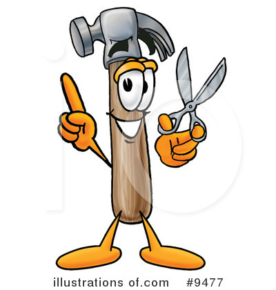 Royalty-Free (RF) Hammer Clipart Illustration by Mascot Junction - Stock Sample #9477