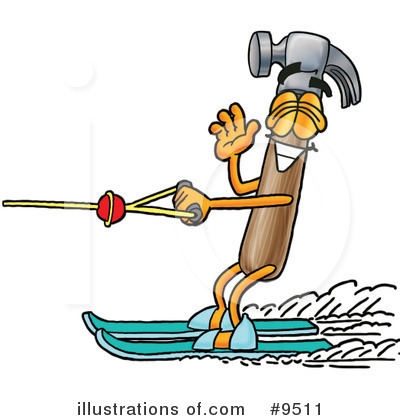 Water Skiing Clipart #9511 by Mascot Junction