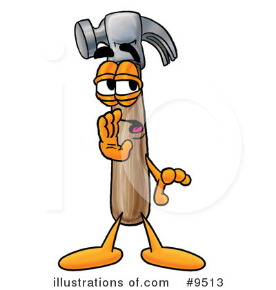 Royalty-Free (RF) Hammer Clipart Illustration by Mascot Junction - Stock Sample #9513