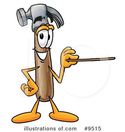 Royalty-Free (RF) Hammer Clipart Illustration by Mascot Junction - Stock Sample #9515