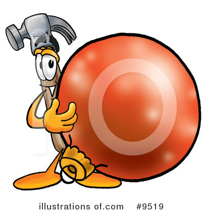 Royalty-Free (RF) Hammer Clipart Illustration by Mascot Junction - Stock Sample #9519