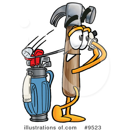 Royalty-Free (RF) Hammer Clipart Illustration by Mascot Junction - Stock Sample #9523