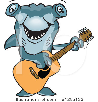 Sharks Clipart #1285133 by Dennis Holmes Designs