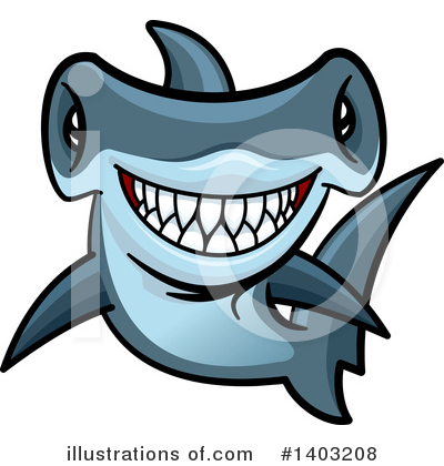 Hammerhead Clipart #1403208 by Vector Tradition SM
