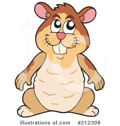 Royalty-Free (RF) Hamster Clipart Illustration by visekart - Stock Sample #212308