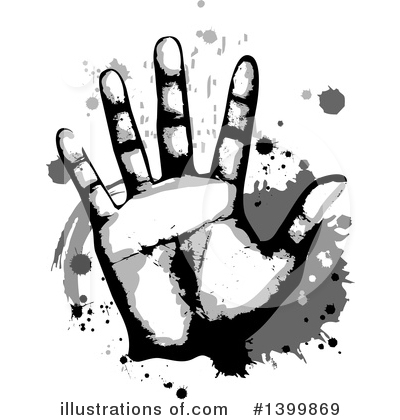 Hand Print Clipart #1399869 by BNP Design Studio