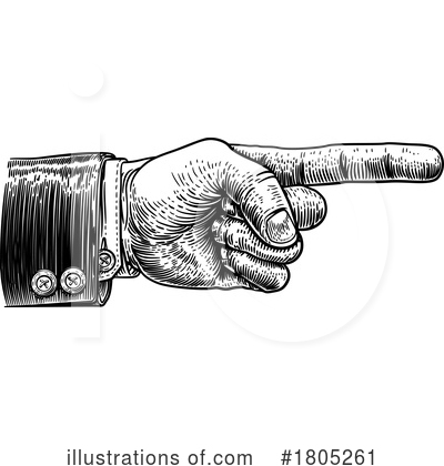Pointer Finger Clipart #1805261 by AtStockIllustration
