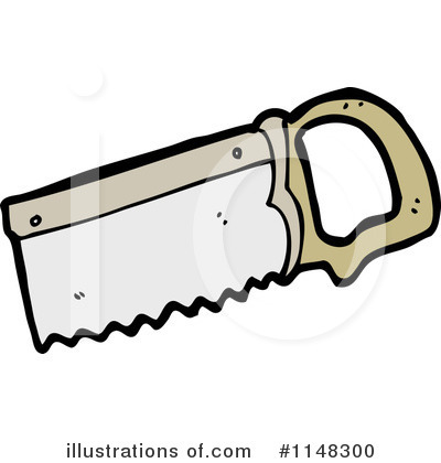 Hand Saw Clipart #1148300 by lineartestpilot