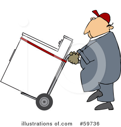 Royalty-Free (RF) Hand Truck Clipart Illustration by djart - Stock Sample #59736
