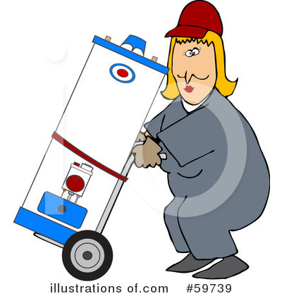 Royalty-Free (RF) Hand Truck Clipart Illustration by djart - Stock Sample #59739