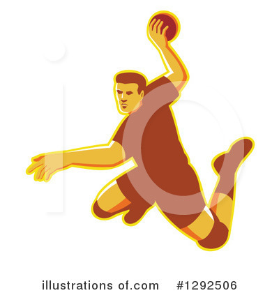 Royalty-Free (RF) Handball Clipart Illustration by patrimonio - Stock Sample #1292506