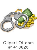 Handcuffs Clipart #1418826 by BNP Design Studio